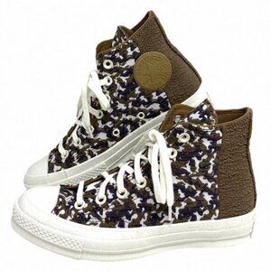 Converse Chuck 70 All Star Jacquard Camo High Top A01704C Canvas Brown Women's